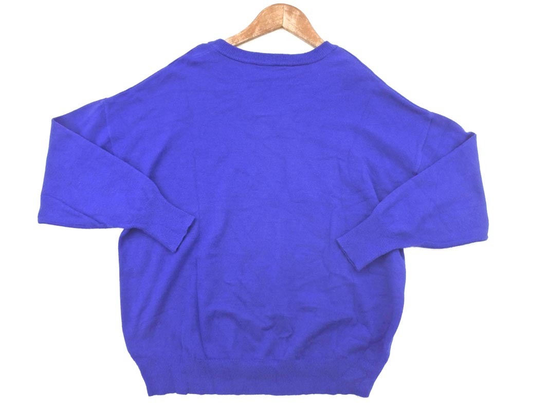 AZUL ENCANTO アズールエンカント Vネック ニット セーター sizeS/青 ◇■ ☆ fda1 レディース_画像5