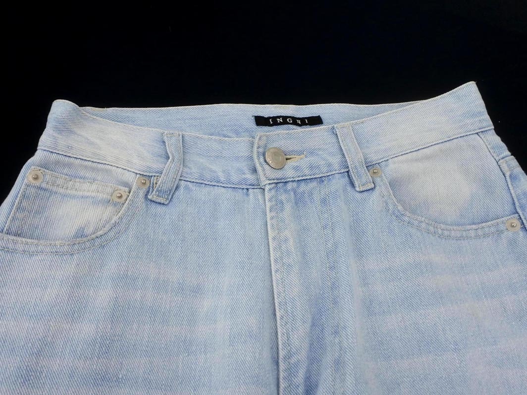 INGNI イング デニムパンツ サックス ■■ ☆ fda1 レディース
