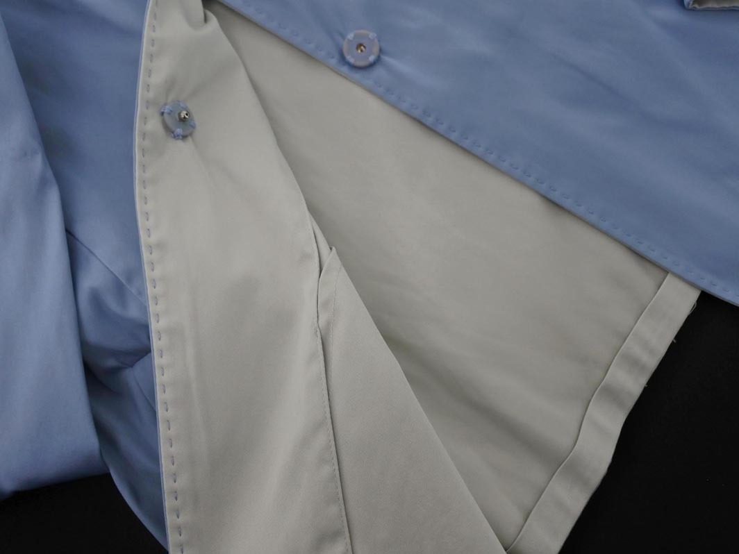DANAPARIS ダナパリス バイカラー テーラード ジャケット size44/グレーｘ水色 ■◇ ☆ fda1 レディース
