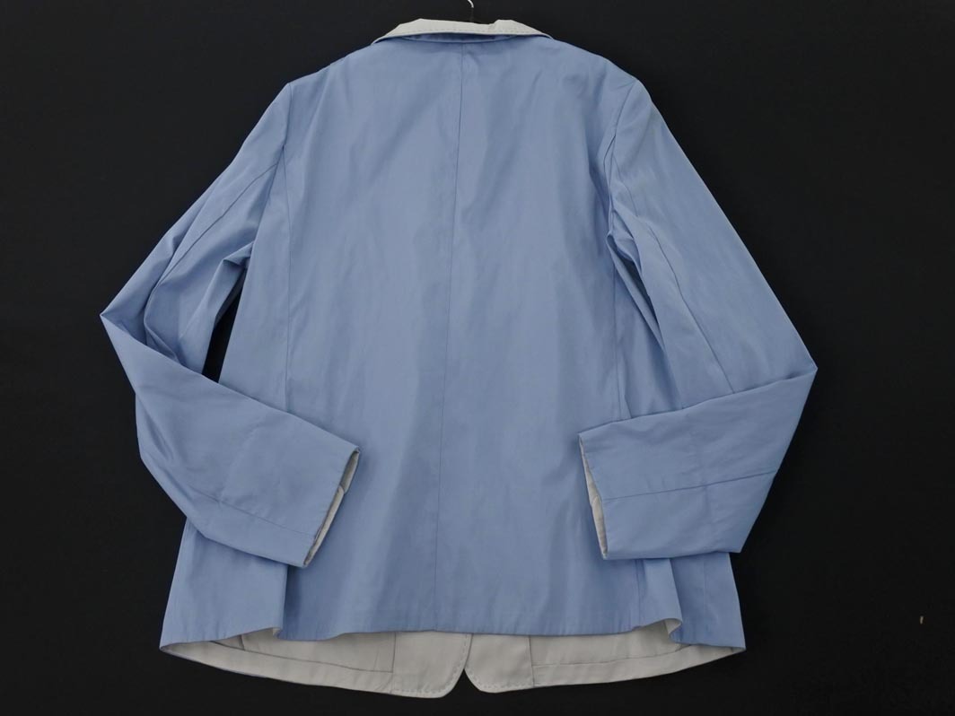 DANAPARIS ダナパリス バイカラー テーラード ジャケット size44/グレーｘ水色 ■◇ ☆ fda1 レディース