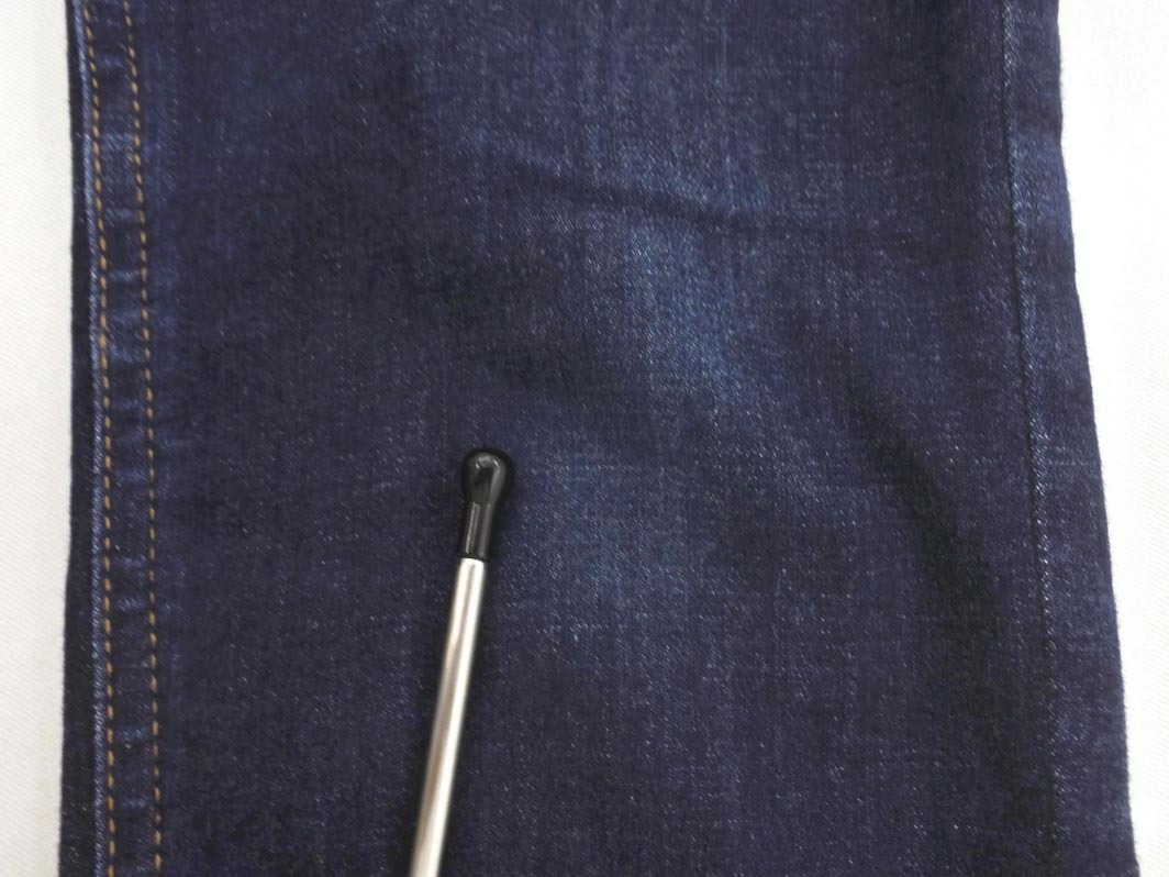Heather ヘザー ハイウエスト カットオフ スキニー デニムパンツ sizeM/紺 ■■ ☆ fda2 レディース