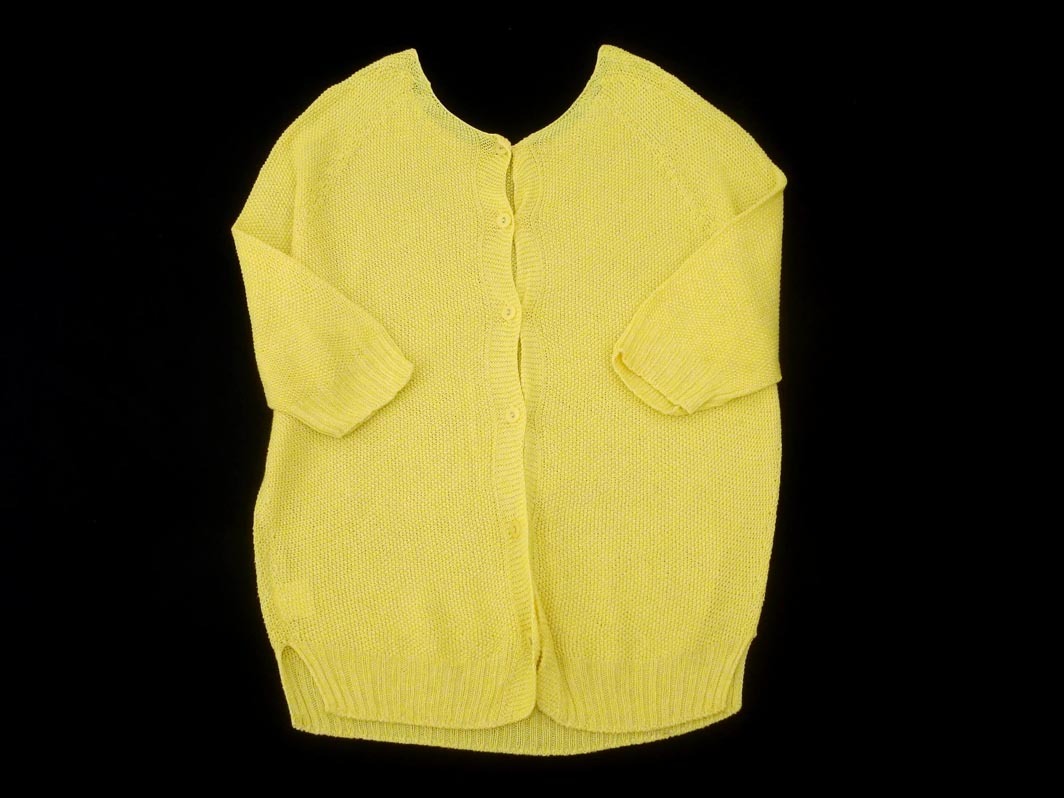 Tiara ティアラ リネン混 カーディガン 黄 ■◇ ☆ fda4 レディース_画像4