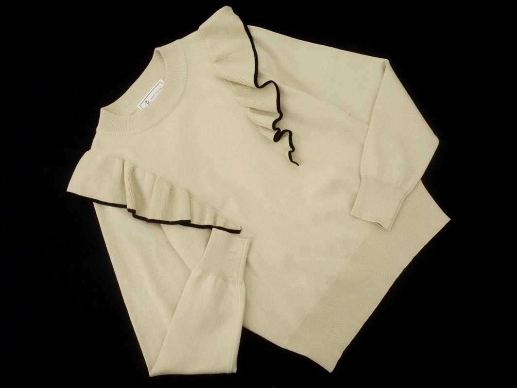 Rope Picnic ロペピクニック フリル ニット セーター size38/ベージュ ■◇ ☆ fda4 レディース
