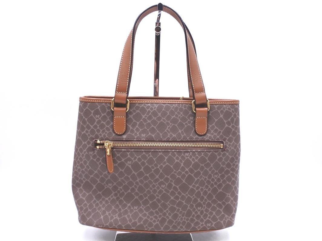 新品 NINA RICCI ニナリッチ 総柄 ハンド バッグ グレージュ 新品 NINA RICCI ニナリッチ 総柄 ハンド バッグ グレージュ