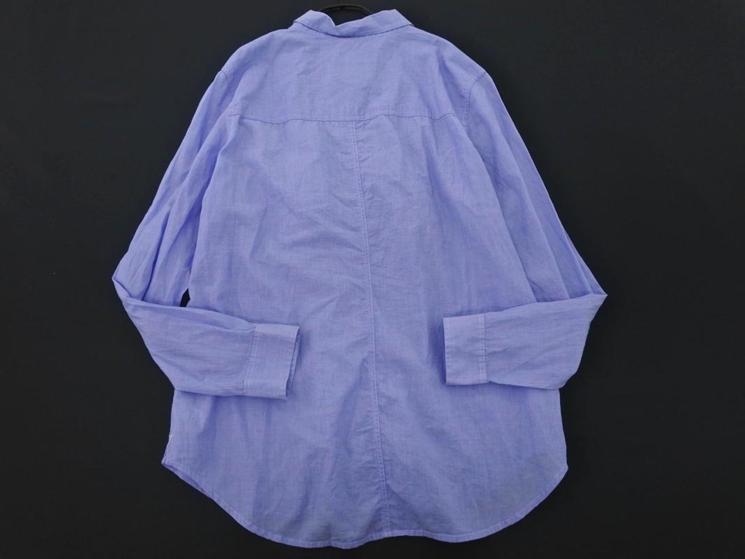 ネコポスOK AMERICAN EAGLE アメリカンイーグル PREP FIT ロングスリーブ シャツ sizeL/水色 ■◇ ☆ fda4 メンズ