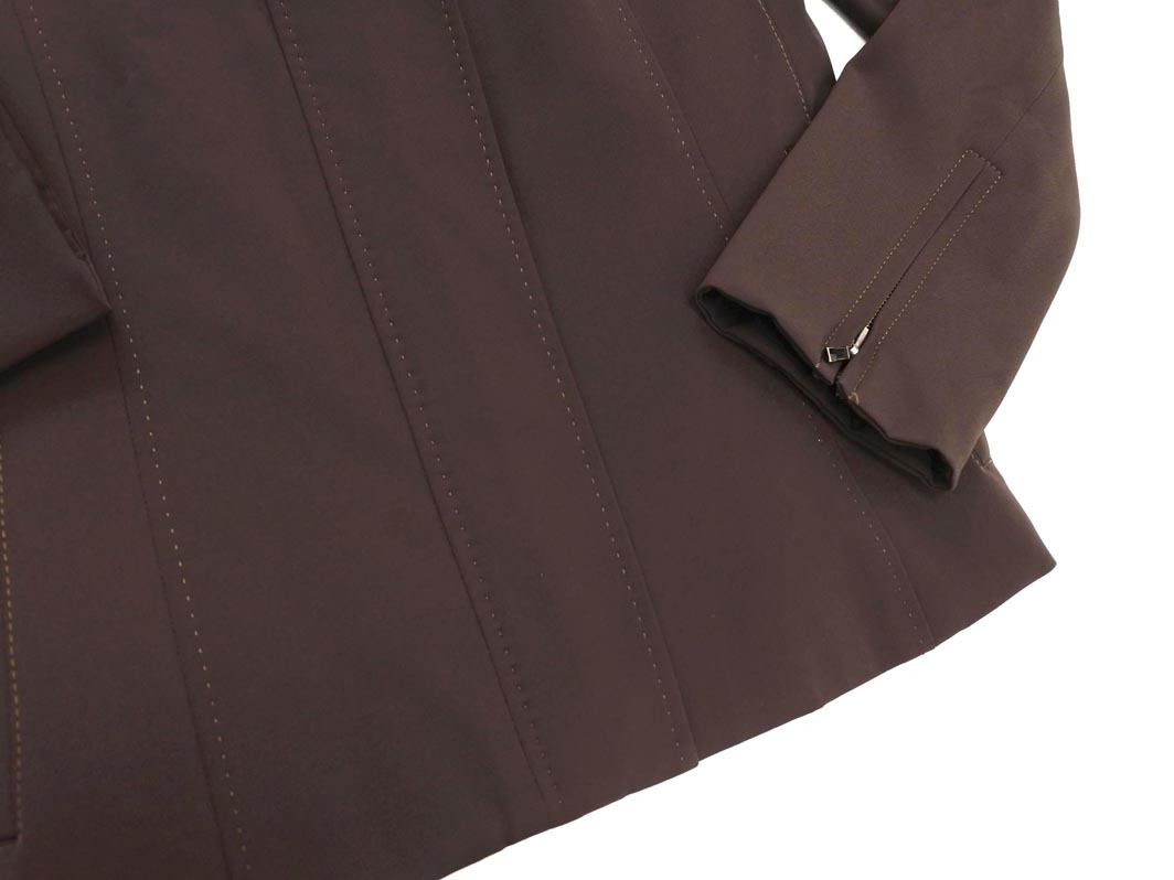 COMME CA DU MODE コム サ デ モード ジャケット size7/茶 ■◇ ☆ fda7 レディース