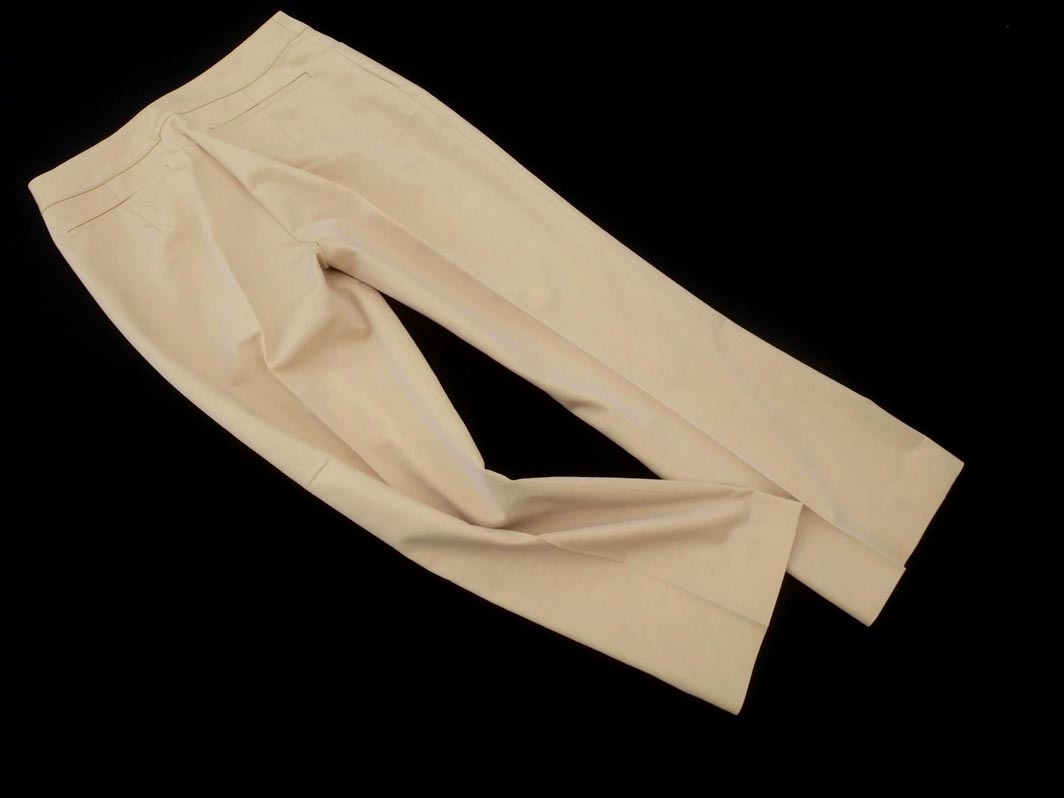 NATURAL BEAUTY BASIC ナチュラルビューティーベーシック センタープレス パンツ sizeS/ベージュ ■◇ ☆ fda7 レディース