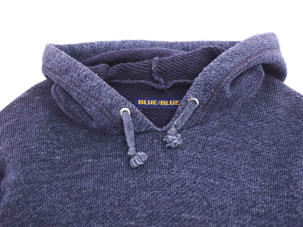 BLUE BLUE ブルーブルー プルオーバー パーカー size0/濃紺 ■◇ ☆ fda7 レディース