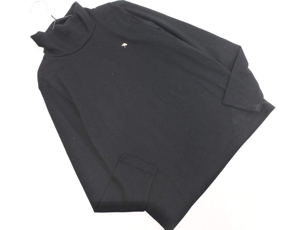 ネコポスOK arnold palmer アーノルドパーマー ハイネック カットソー size2/黒 ■◇ ☆ fda7 レディース