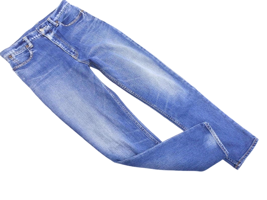 MACPHEE マカフィー トゥモローランド テーパード デニムパンツ size34/青 ■■ ☆ fda7 レディース