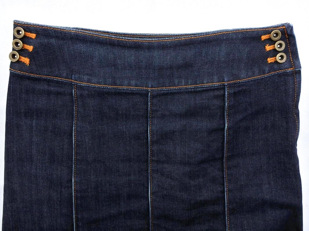 TRANS WORK トランスワーク Aライン 台形 デニムスカート size38/インディゴ ■■ ☆ fda8 レディース_画像3