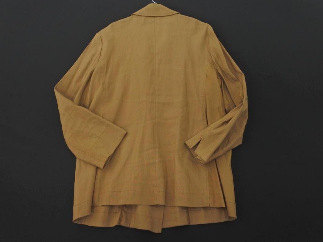 JUNKO SHIMADA ジュンコシマダ リネン混 ダブルボタン ジャケット size13/ベージュ ■◇ ☆ fda8 レディース_画像4