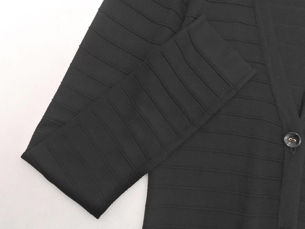 M-PREMIER エムプルミエ ロング カーディガン size36/黒 ■◇ ☆ fda7 レディース