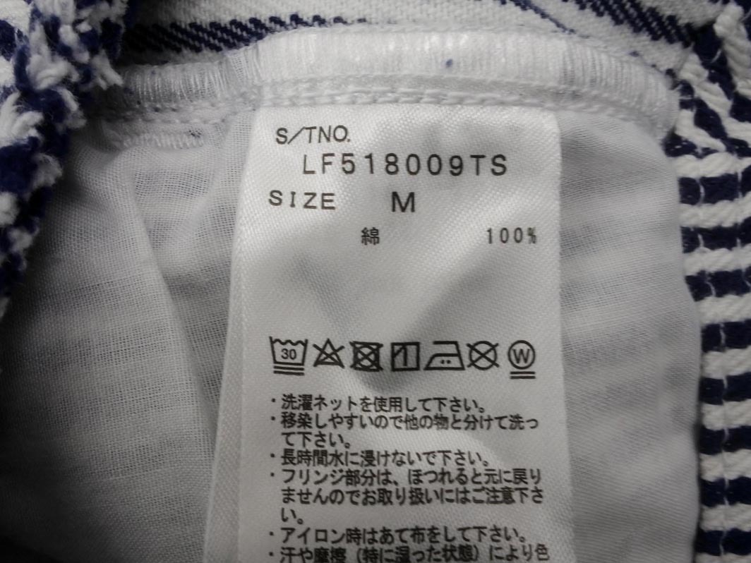 LOWRYS FARM ローリーズファーム ストライプ タイト スカート sizeM/白ｘ紺 ■◇ ☆ fda9 レディース