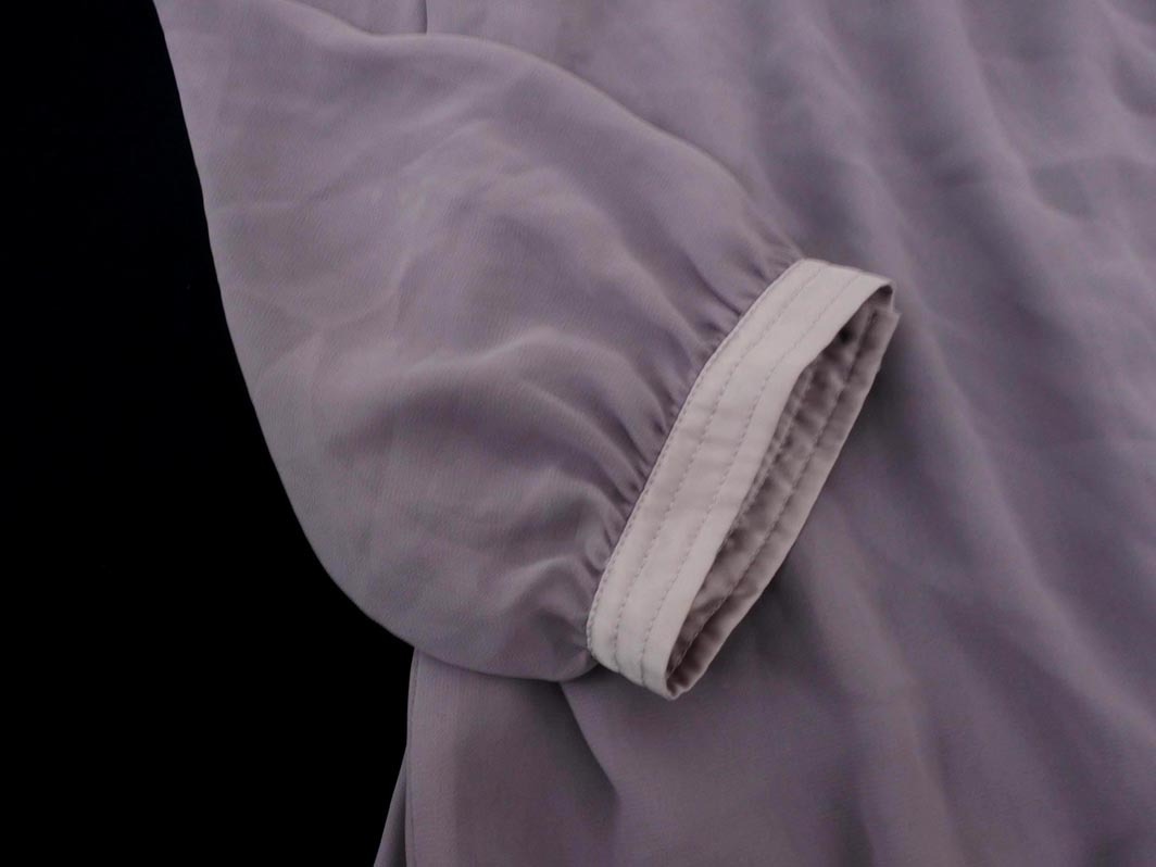 ネコポスOK NOLLEY’S ノーリーズ シアー ブラウス シャツ size38/紫 ■◇ ☆ fda9 レディース_画像2