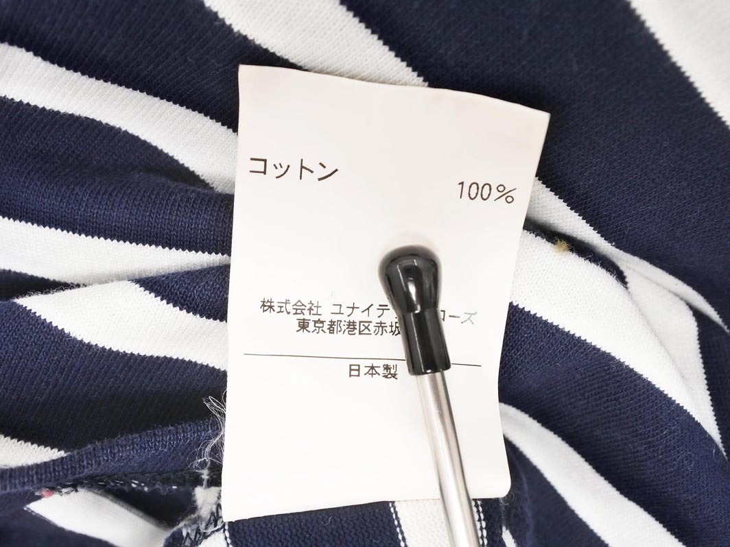 Another Edition アナザーエディション ボーダー 7分袖 カットソー 白ｘ紺 ■◇ ☆ fdb1 レディース