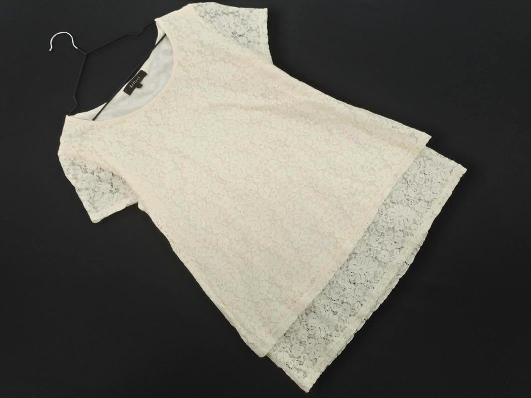 Reflect リフレクト 総レース ブラウス シャツ size11/アイボリー ■◆ ☆ fdb1 レディース