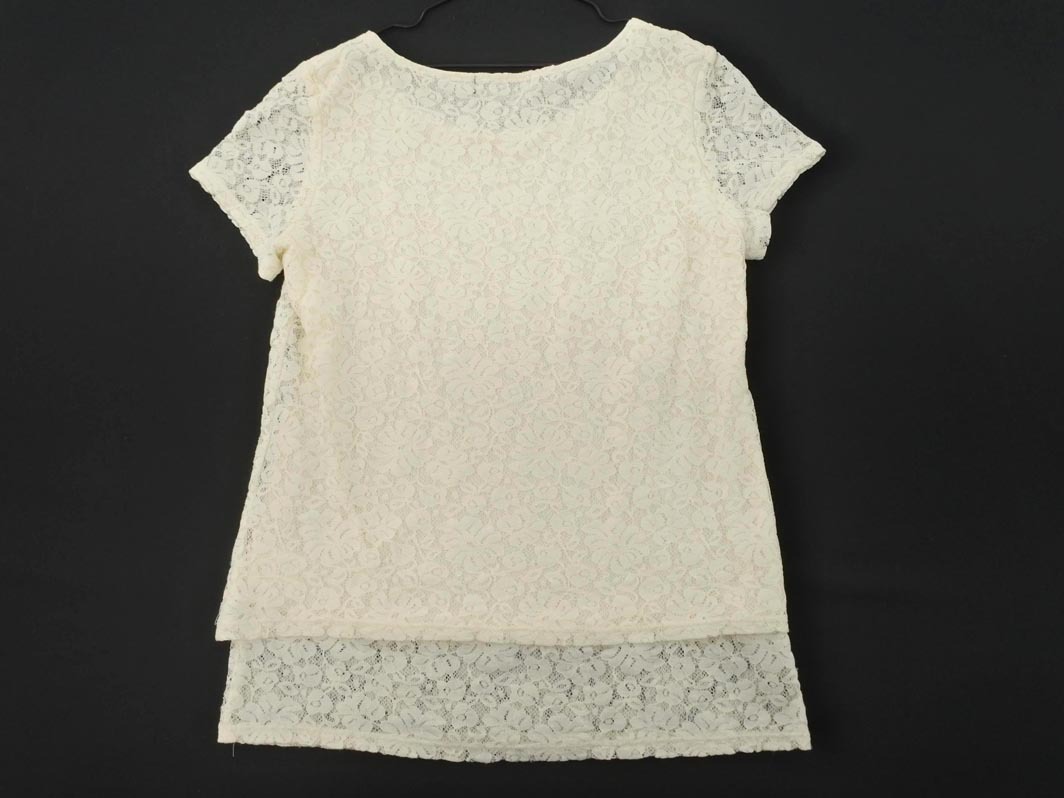 Reflect リフレクト 総レース ブラウス シャツ size11/アイボリー ■◆ ☆ fdb1 レディース