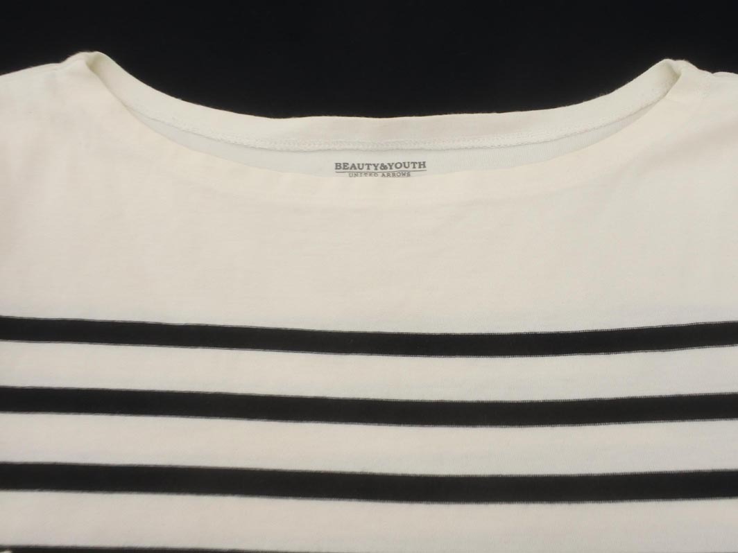 BEAUTY & YOUTH вид ti& Youth United Arrows окантовка cut and sewn белый x чёрный #* * fdb1 мужской 