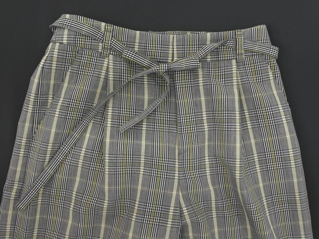 COMME CA MODELS コムサモデルズ グレンチェック ワイド パンツ size9/グレー ■■ ☆ fdb1 レディース