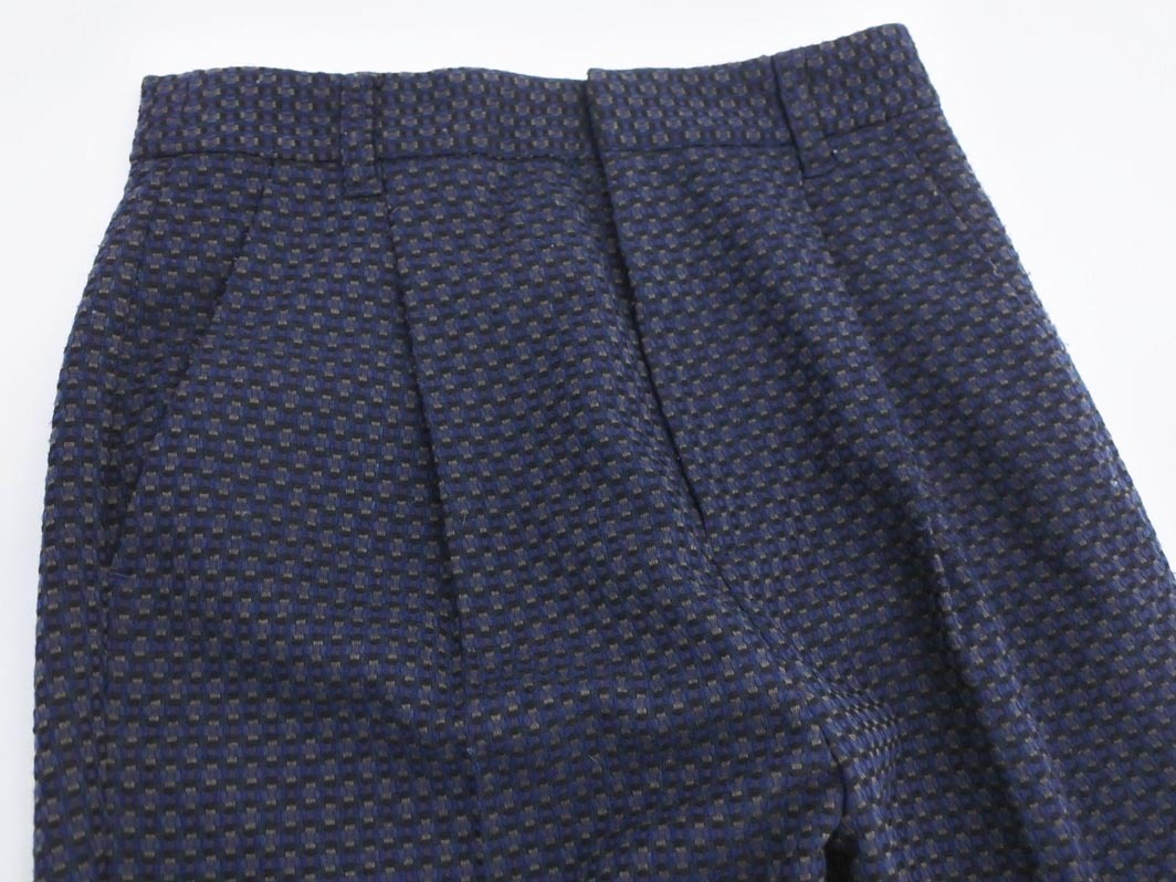 LOWRYS FARM ローリーズファーム 総柄 テーパード パンツ sizeF/紺 ■■ ☆ fdb1 レディース