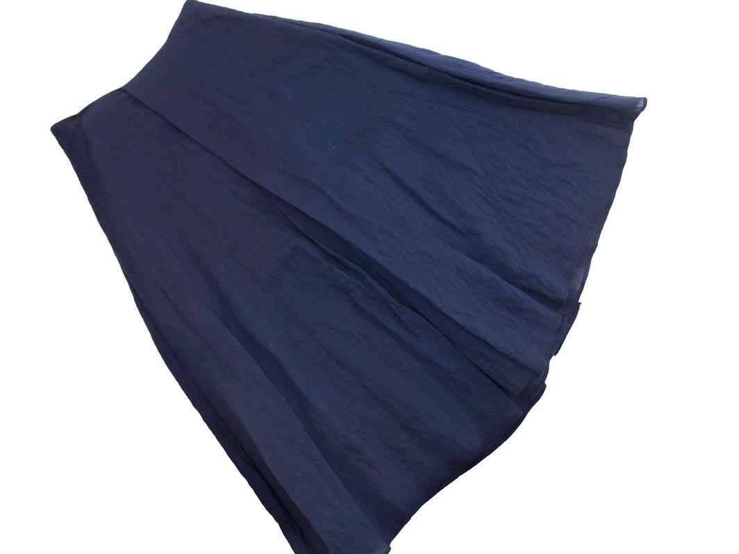 IENA イエナ フレア ロング スカート size36/濃紺 ■■ ☆ fdb1 レディース