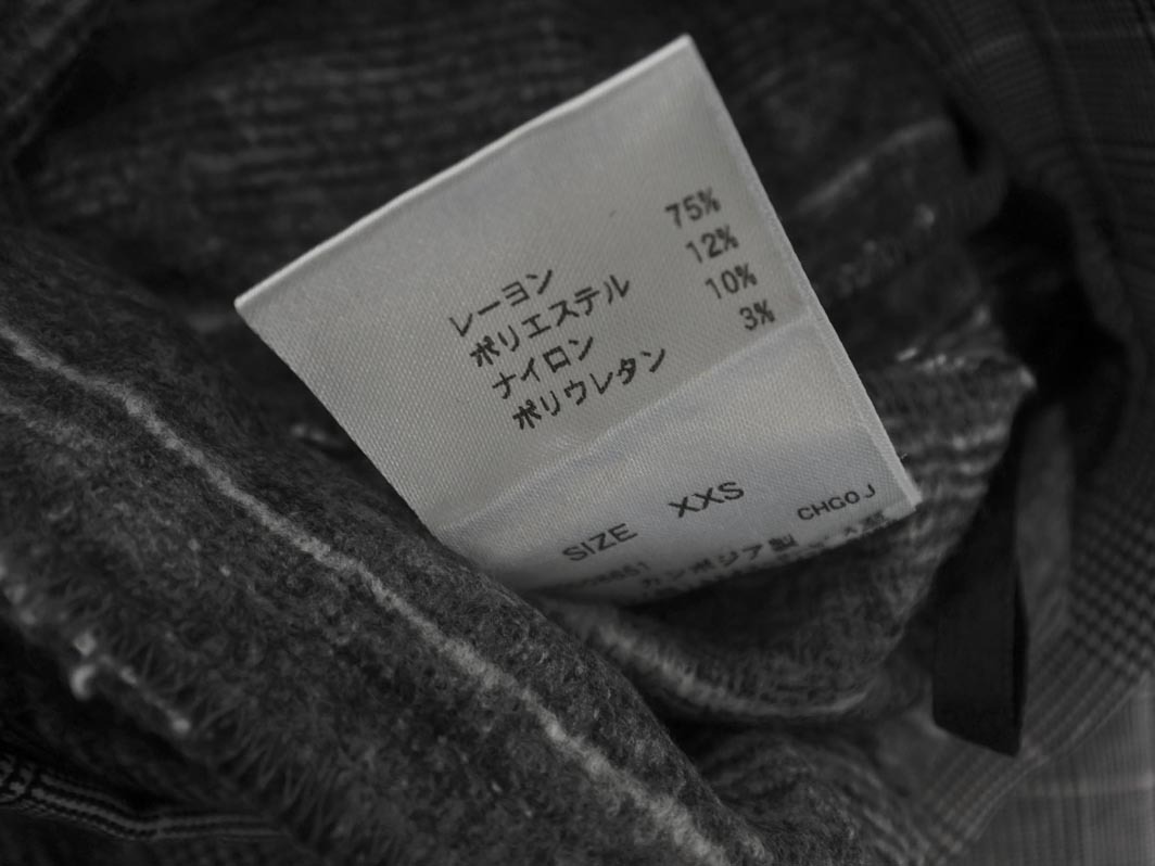 a.v.v アーヴェヴェ 裏起毛 グレンチェック スキニー パンツ sizeXXS/グレー ◇■ ☆ fdb1 レディース_画像4