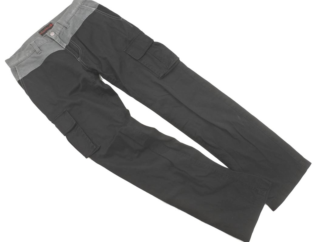 MORGAN モルガン HOMME オム カーゴ パンツ sizeS/黒ｘグレー ■■ ☆ fdb1 メンズ