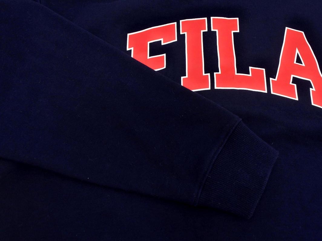 FILA フィラ ロゴ プリント スウェット sizeLL/紺 ■◇ ☆ fdb4 メンズ