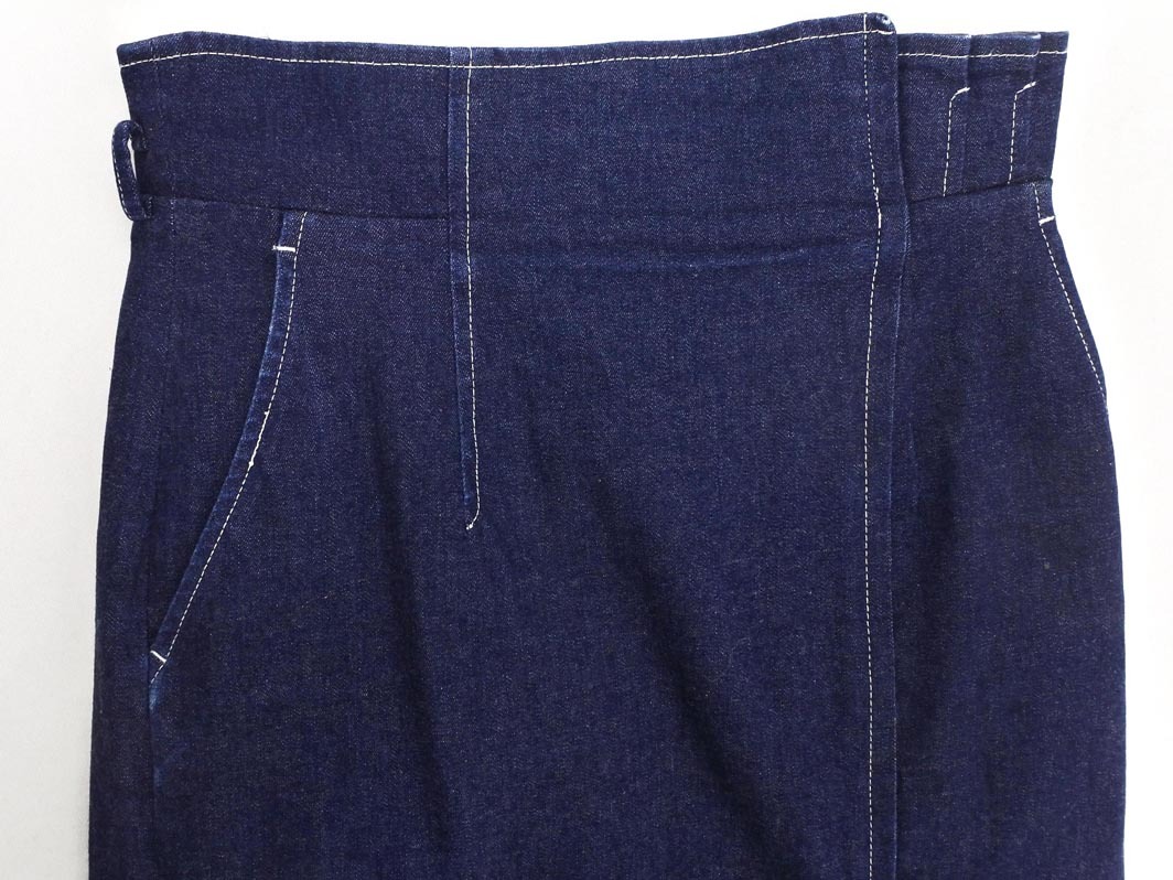 Apuweiser-riche アプワイザーリッシェ ロング タイト デニムスカート size2/紺 ■■ ☆ fdb4 レディース