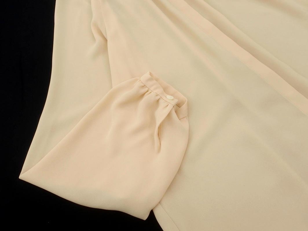 SCAPA スキャパ シフォン ブラウス シャツ size40/ベージュ ■◇ ☆ fdb4 レディース