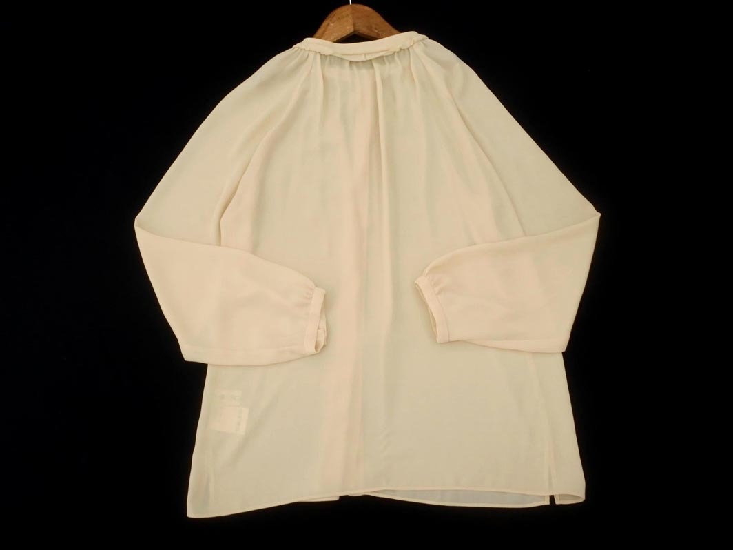 SCAPA スキャパ シフォン ブラウス シャツ size40/ベージュ ■◇ ☆ fdb4 レディース