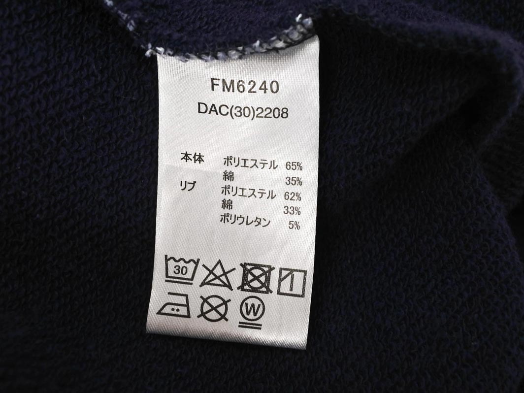FILA フィラ ロゴ 刺繍 プルオーバー パーカー sizeM/紺 ■◇ ☆ fdb4 メンズ