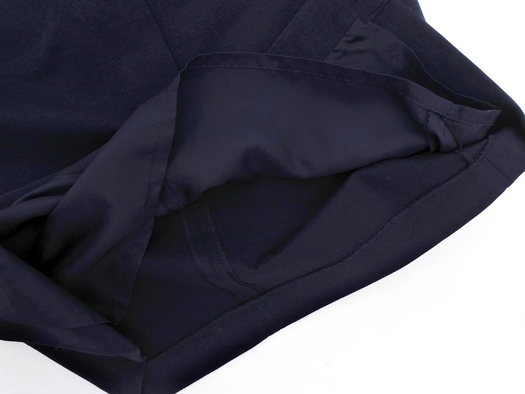 MACPHEE マカフィー トゥモローランド ジップアップ タイト スカート size34/紺 ■■ ☆ fdb5 レディース