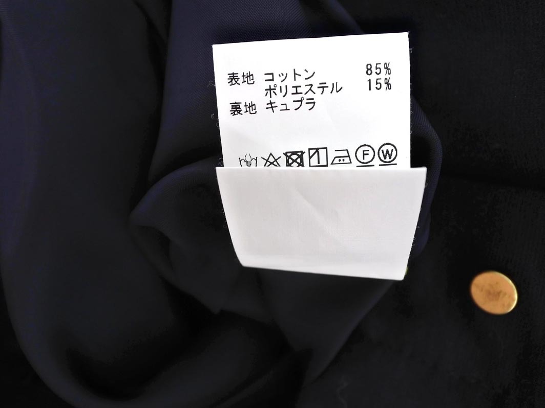 MACPHEE マカフィー トゥモローランド ジップアップ タイト スカート size34/紺 ■■ ☆ fdb5 レディース