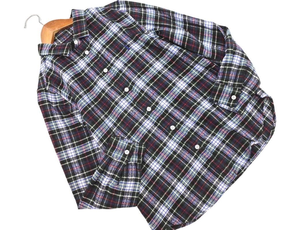 EASTBOY イーストボーイ COMET ネル チェック ブラウス シャツ size11/緑 ■◇ ☆ fdb5 レディース