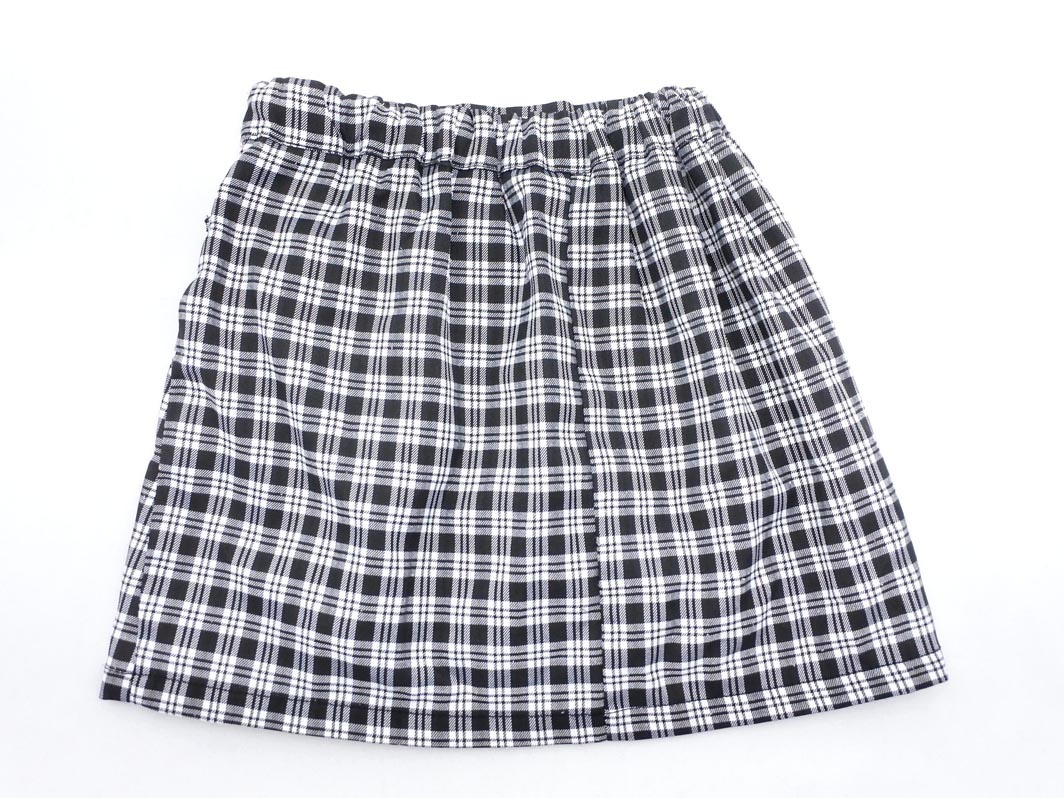 LOVETOXIC Rav toki Schic Narumi ya проверка юбка брюки size130cm/ белый x чёрный ## * fdb5 ребенок одежда 
