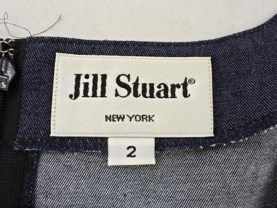 JILLSTUART ジルスチュアート デニム ワンピース size2/紺 ■◆ ☆ fdb4 レディース