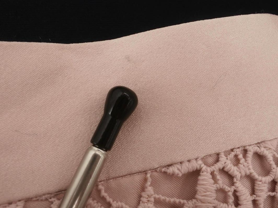 Apuweiser-riche アプワイザーリッシェ 総レース タイト スカート size1/ピンク ■◇ ☆ fdb6 レディース