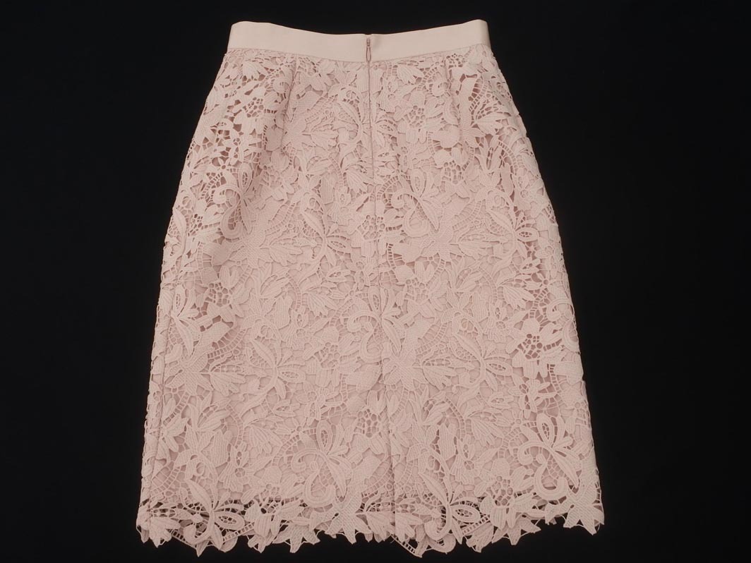Apuweiser-riche アプワイザーリッシェ 総レース タイト スカート size1/ピンク ■◇ ☆ fdb6 レディース