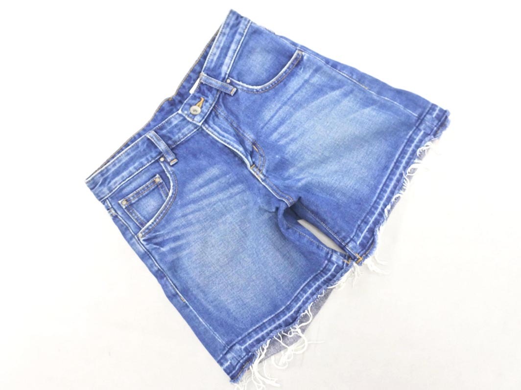LEPSIM レプシィムローリーズファーム USED加工 カットオフ ショート デニムパンツ sizeM/紺 ■◆ ☆ fdb6 レディース