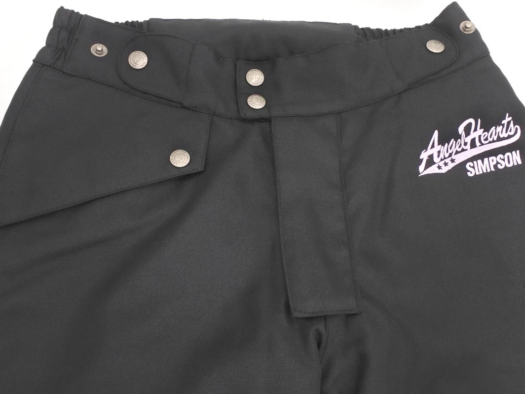 SIMPSON シンプソン Angel Hearts 防寒 バイク ライディング パンツ sizeS/黒 ◇■ ☆ fad0 レディース