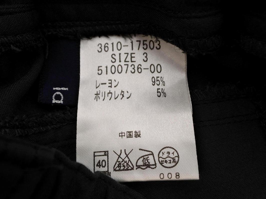 la.f... ラエフ ロートレアモン シャーリング イージー パンツ size3/黒 ■■ ☆ fdb7 レディース