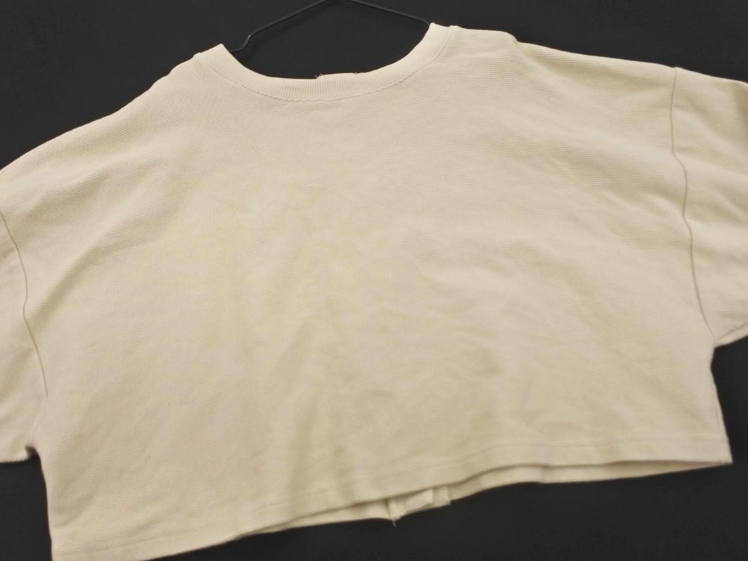 mystic ミスティック 2WAY バックボタン カットソー sizeF/ベージュ ■◇ ☆ fdb7 レディース