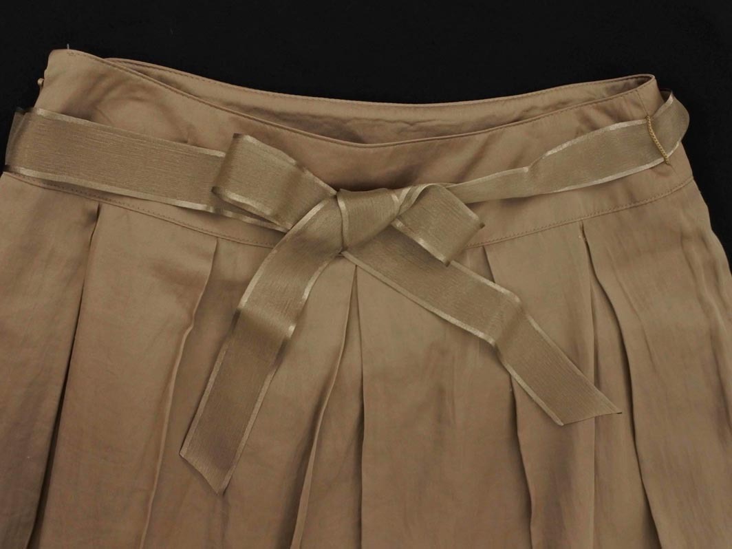 KUMIKYOKU 組曲 Aライン 臺形 スカート sizeS2/ベージュ ■◇ ☆ fdb7 レディース
