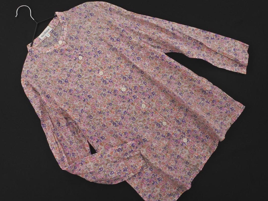 ネコポスOK VertDense ヴェールダンス 花柄 ブラウス シャツ size2/ピンク ■◇ ☆ fdb8 レディース