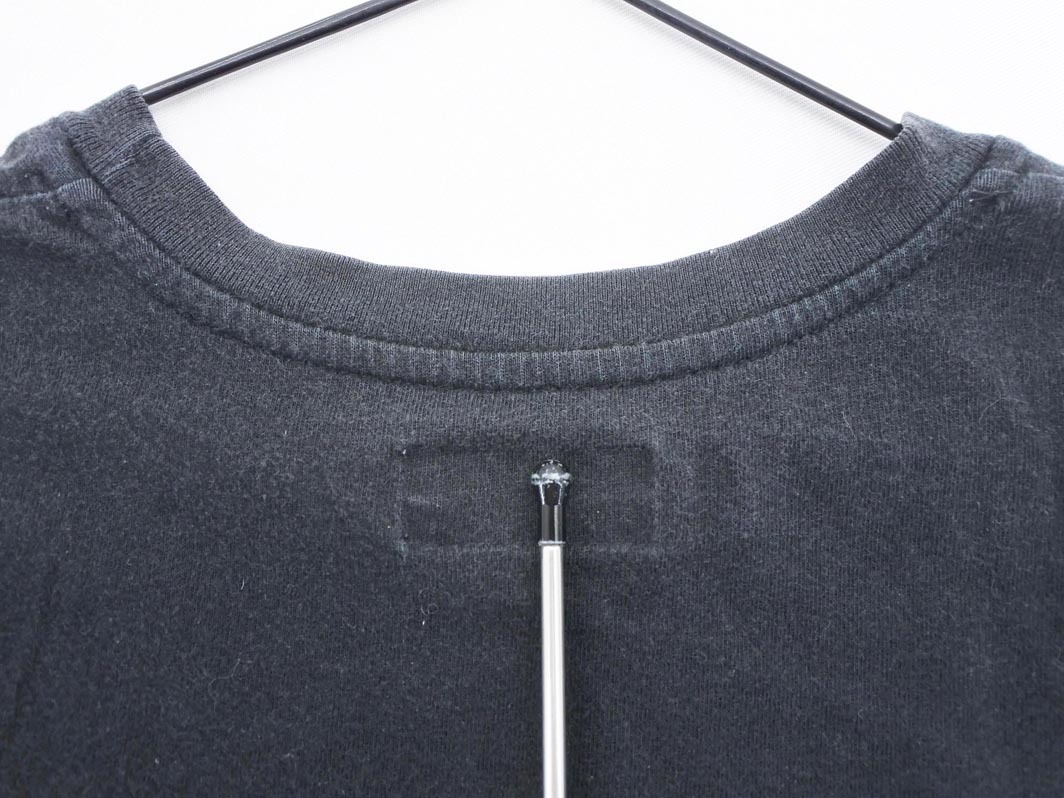 ネコポスOK agnes b アニエスベー プリント Tシャツ 黒 ■◆ ☆ fdb7 レディース