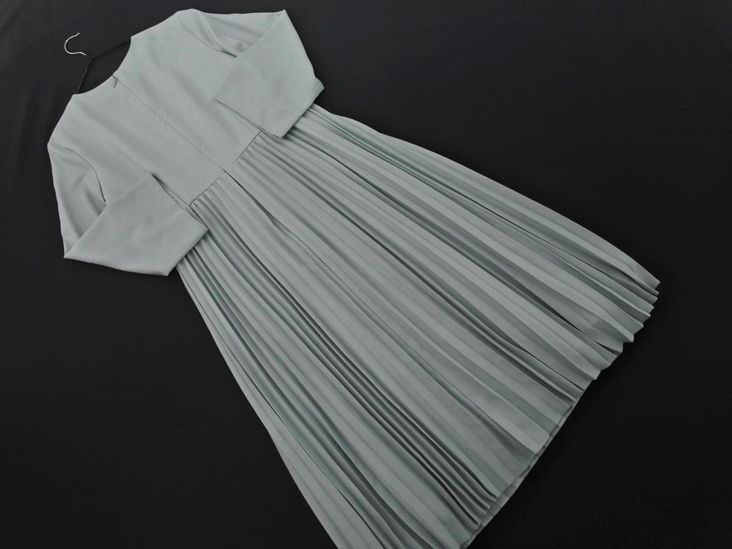 Rope Picnic ロペピクニック プリーツ ワンピース size38/水色 ■◇ ☆ fdb8 レディース