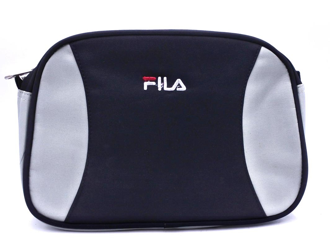 FILA フィラ ウエストポーチ バッグ グレーｘ黒 ■■ ☆ fdc1 メンズ