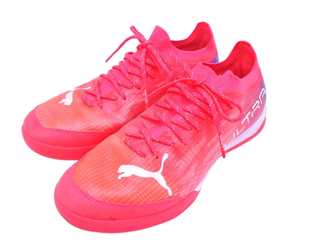 PUMA プーマ 106517 01 ウルトラ 1.3 PRO COURT トレーニングシューズ スニーカー size25.5/ピンク ■■ ☆ fdc1 メンズ